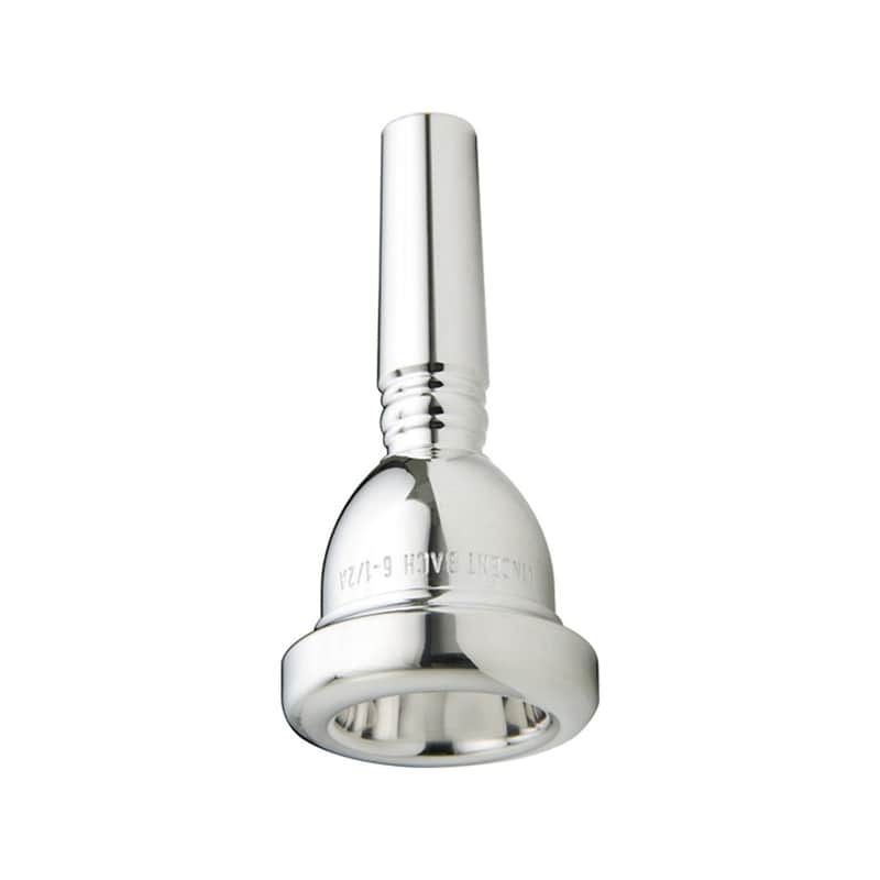 Bach Classic Trombone Silver Plated Mouthpiece Large Shank 6.5A image 1