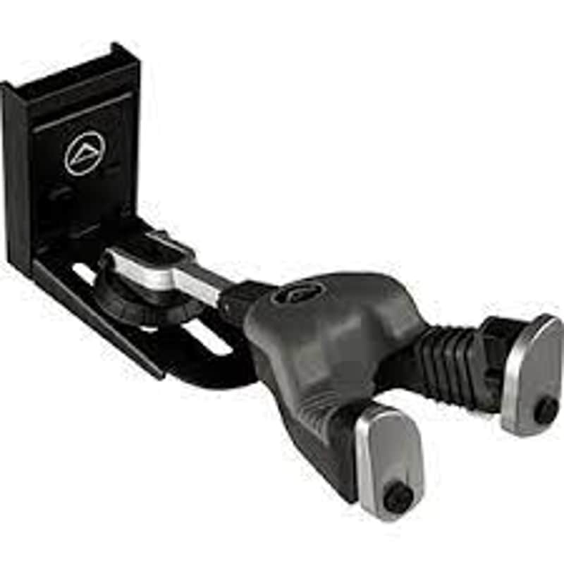 Ultimate Support GS-10PRO Genesis® Series Adjustable Professional Guitar Hanger with Self-closing Security Gates – Slatwall and Wall Mount image 1