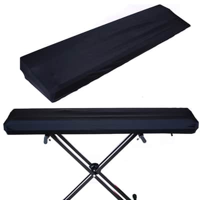 61 Keys Music Keyboard Dust Cover Stretchy Electric Piano Cover with Elastic & Cord Lock image 2