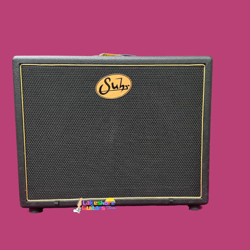 Suhr 1x12" 60-Watt Closed Back Front-Ported Guitar Speaker Cabinet 2010s - Black/Gold image 1