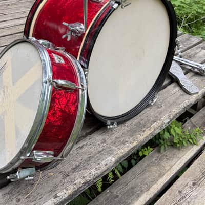 Majestic Semi Pro 1965 - Red Pearl 3-piece w/hardware imagen 5