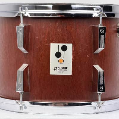 Sonor 20/12/13/16" Early 80's Phonic Drum Set - Red Mahogany Veneer image 14