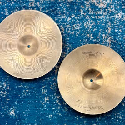 EARLY THIN 13” Zildjian A NEW BEAT Hihats 762g 1116g image 6