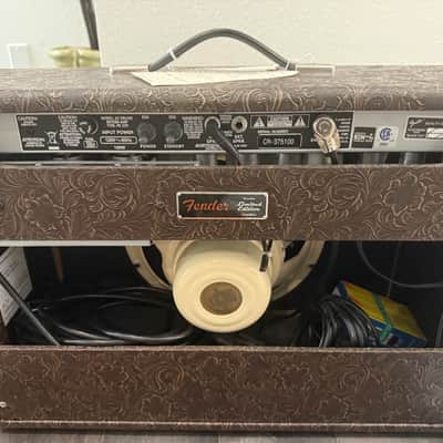 Fender '65 Deluxe Reverb Reissue Limited Edition "Western CB" 22-Watt 1x12" Guitar Combo 2024 - Western Brown image 5
