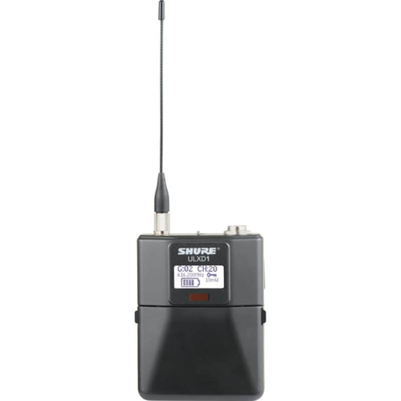 Shure ULXD1 Digital Bodypack Transmitter (G50 Frequency Band: 470 to 534 MHz) image 1
