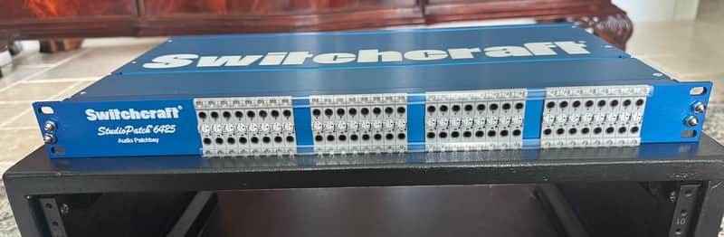Switchcraft StudioPatch Series 6425 64-Point TT-DB25 Patchbay 2010s - Blue image 1