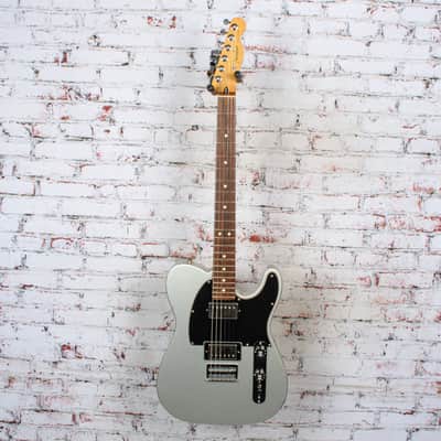 Fender 2011 Blacktop Telecaster HH Electric Guitar Silver USED image 2