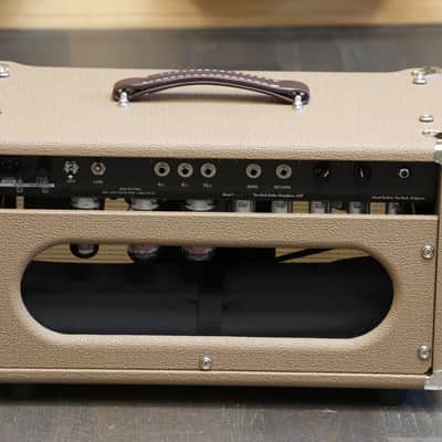 Two Rock Vintage Deluxe 6L6 35-Watt Guitar Amp Head Vintage Brown + Cover & Footswitch image 5
