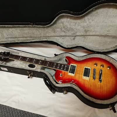 Hamer Monaco Archtop electric guitar - Cherry Sunburst Flame Maple w/ Hard Case image 1