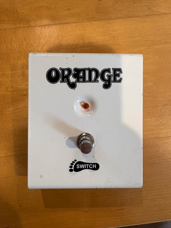 Orange FS-1 Single Button Amp Footswitch 2010s - White image 1