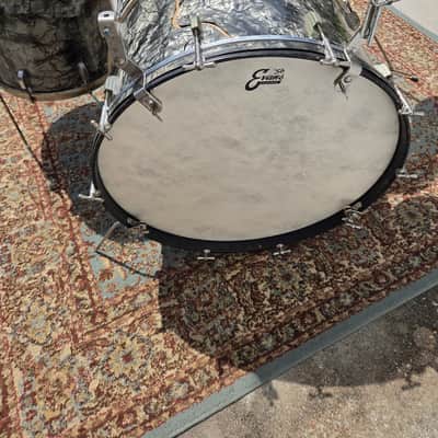 Leedy Broadway "Nite Club" 4 Piece Drum Set - 1946 - Black Diamond Pearl (C019) image 16