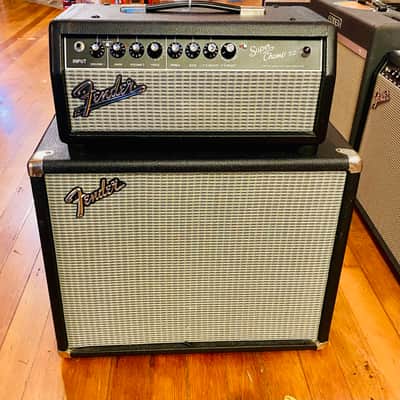 FENDER SUPER CHAMP X2 AMP HEAD + DT-112 GUITAR CAB W/ MOJOTONE BV30 SPEAKER & FOOTSWITCH image 2