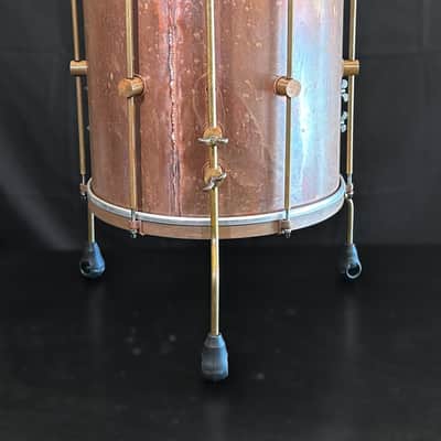 A&F Drum Co. Raw Copper Bop Drum Set (12/14/18) 2025 - Copper Patina image 17