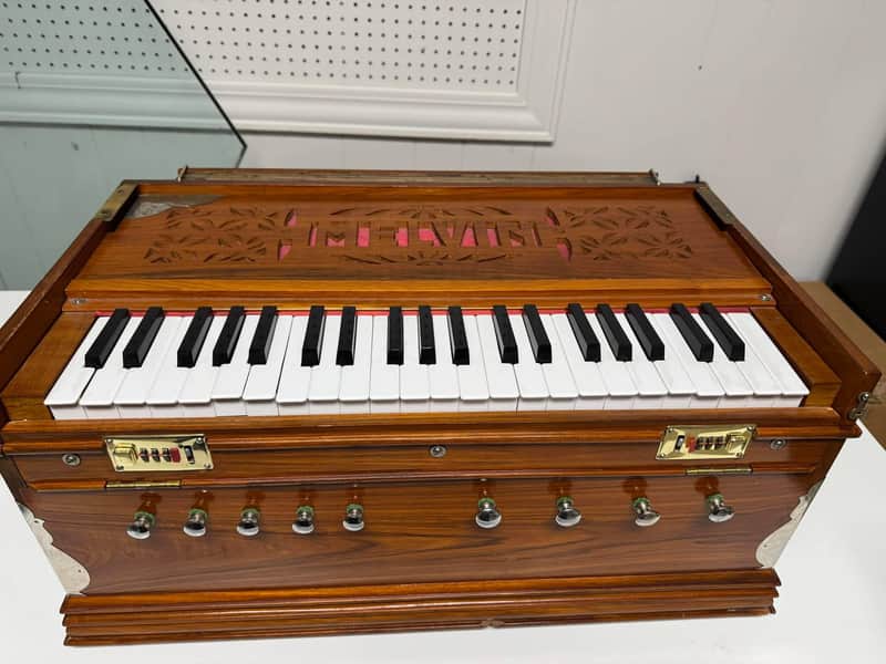 Harmonium - for Yoga, Meditation, Palitana reeds with soothing tone , large air chamber , seasoned Teak wood image 1