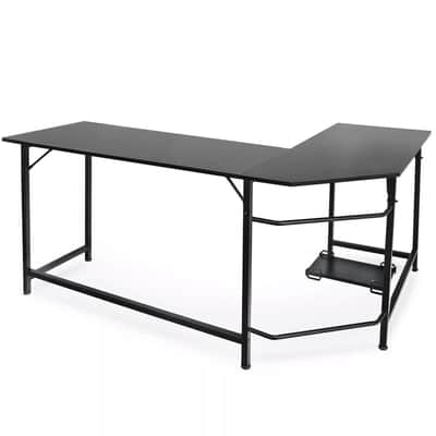 66” L-Shaped Studio Desk – Spacious Music Production & Gaming Workstation | Corner Recording Desk image 5