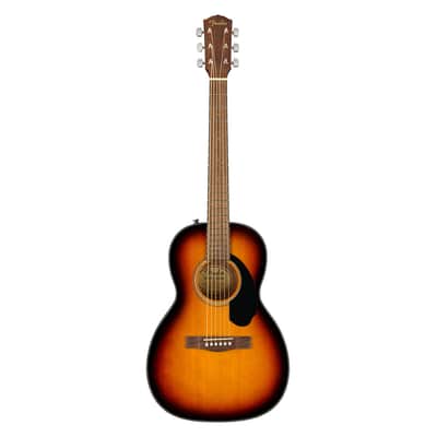 Fender CP-60S Parlor Acoustic Guitar - 3-Color Sunburst w/ Walnut FB image 2
