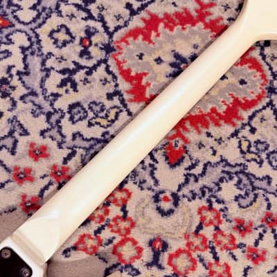 1985 B.C. Rich N.J. Series Warlock w/ Kahler - Made In Japan - Glitter Rock White image 8