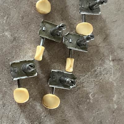 1964 1965 1966 set Fender Musicmaster Duo Sonic Mustang guitar tuners tuning pegs image 4