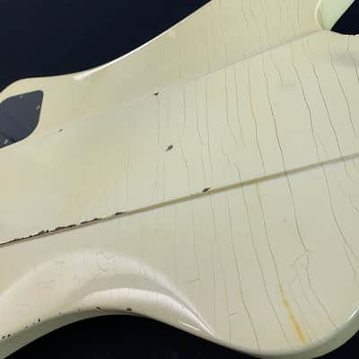 Video! Goofed 2021 Gibson Custom Shop Murphy Lab '64 Johnny Winter Signature Firebird V Polaris White Aged image 20