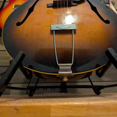 1951 Gibson TG-50 Tenor Archtop Acoustic Guitar Sunburst NO Repairs W/Case image 5