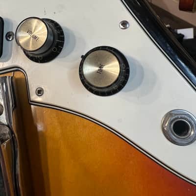 Aria Diamond 1802T 1960s - Burst Finish image 17
