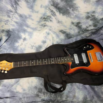 Vintage 1990 Harmony Since 1892 Model 303.1400 Dual Pickup Pro Setup Korea Gigbag image 12