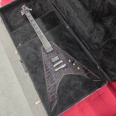 ESP LTD Ninja-600 Michael Amott Signature with Case - See Thru Black image 1