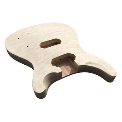 Unfinished PRS-Style Guitar Body - Quilted Maple and Mahogany image 4
