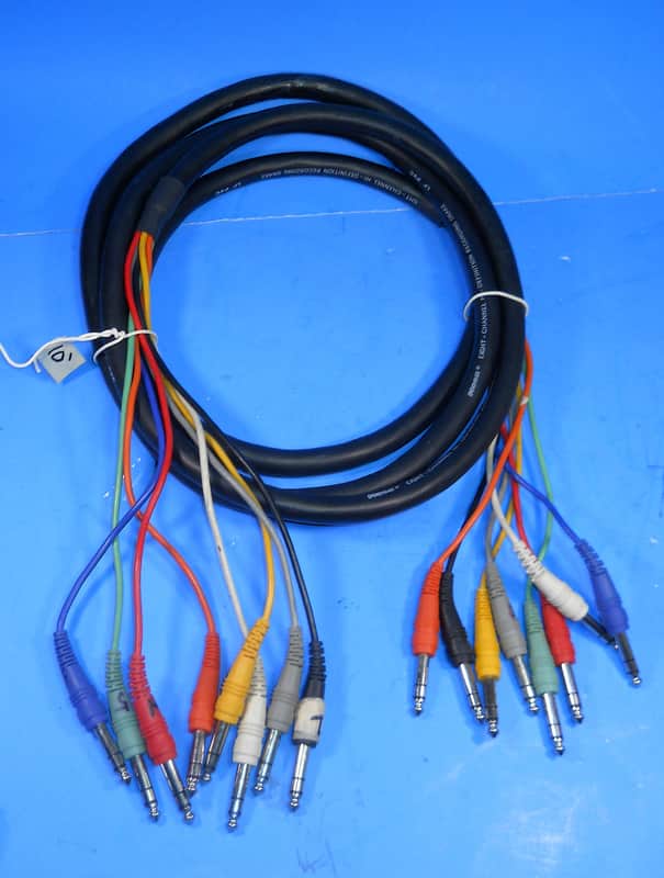 HOSA 8 Channel 10' T/R/S Male-T/R/S Male Hi Definition Recording Snake imagen 1