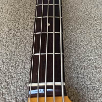 Fender American Professional II Jazz Bass V Guitar, 3-Color Sunburst, Deluxe Molded Hardshell Case image 5
