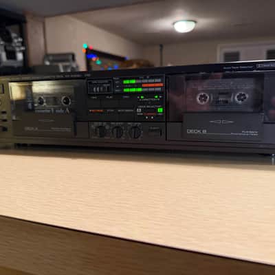 Yamaha KX-W302U Natural Sound Dual Cassette Deck Dolby B/C High Speed Dub Tested image 3