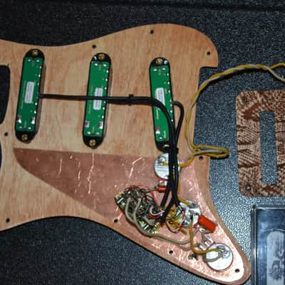 Stratocaster Loaded Snakeskin Pickguard w/Seymour Duncan Billy Gibbons 'Red Devil' Pickups image 2
