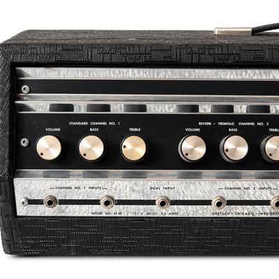 1968 Gretsch Fury 6169 Guitar Tube Amp Head 70 Watts image 2