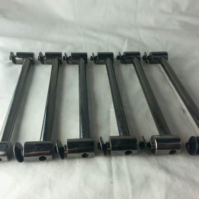 *Custom 6x Tube Lugs Black Nickel 6"Hole Spacing 10/12/13" Toms Drums Set/Kit* image 2