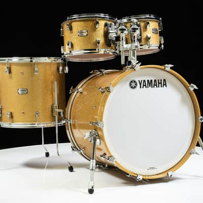 Used Yamaha Absolute Hybrid Maple Shell Packs Gold Champagne Sparkle, Shell Pack Configurations:10/12/16/22 image 1