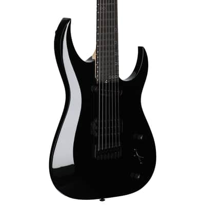 Schecter Sunset-7 Triad Electric Guitar, 7-String, Gloss Black image 1