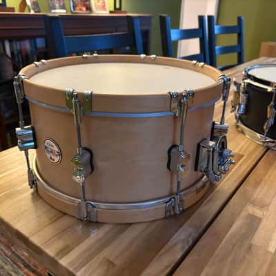 PDP PDSX0714CLWH 7x14" LTD Classic Wood Hoop Maple Snare Drum 2010s - Natural image 2