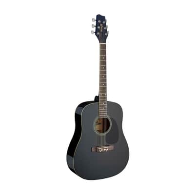 STAGG 4/4 Black Auditorium Acoustic Guitar With Basswood Top image 7