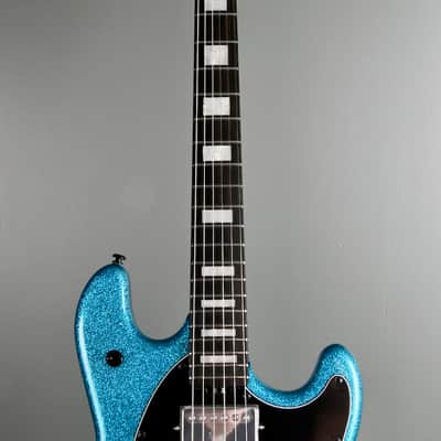 2020 Ernie Ball Music Man BFR Brilliant Blue Sparkle Stingray image 3