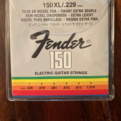 Vintage 1980s Fender 150 XL/.009 PURE NICKEL WOUND - EXTRA LIGHT GAUGE  150 ELECTRIC GUITAR STRINGS 1980s - Nickel image 4