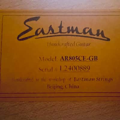 Eastman AR805CE-GB 2025 - Sunburst image 11