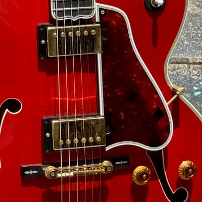 Gibson L-5CT Thinline 2000 - Cherry Tomato Red w/stunning Flamey Maple back & sides ! image 11