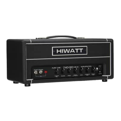 Hiwatt T-Series TB40/20 40/20-Watt Tube Guitar Amplifier Head - Black image 1