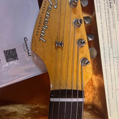 General Vintage Tone NOS Dalbergia Nigra electric guitar neck for S style ( Brazilian Rosewood ) Slab board full finished - Nitro image 15