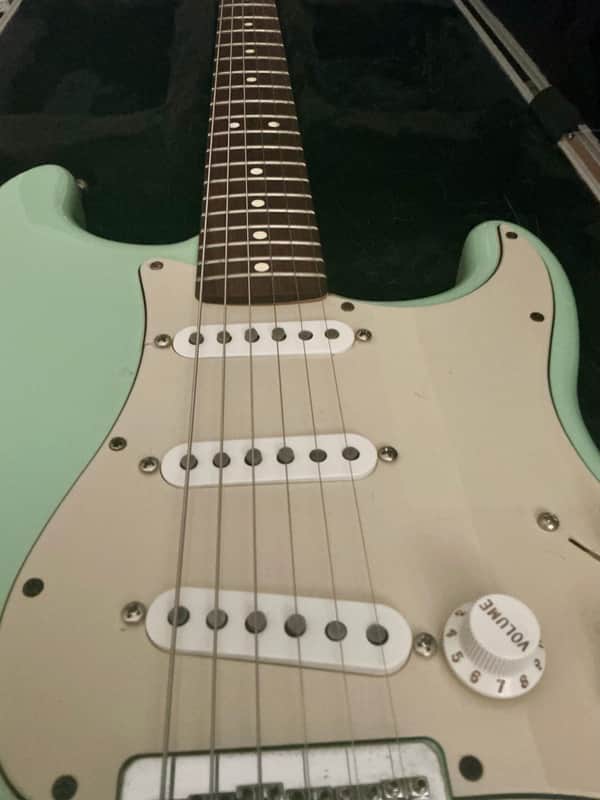 Fender Tom Delonge Strat (Modded with Texas Specials 2010’s - Surf Green image 1
