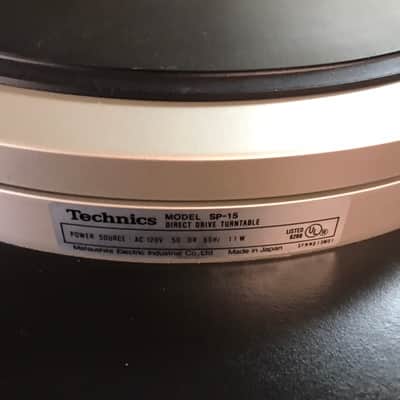 Technics SP-15 Direct Drive Turntable Grado Cartridge Sumiko MMT Tone Arm image 6