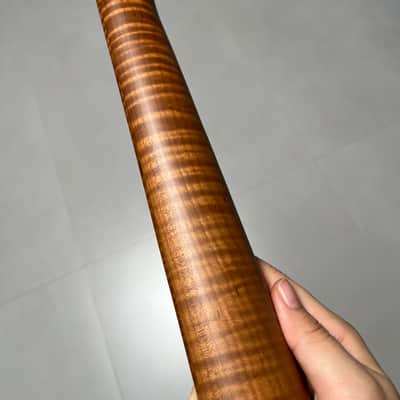 AAAAA Suhr Bone nut Roasted flame Maple Electric Guitar Neck Round stainless steel 22 frets satin Wheel truss rods 12inch image 11