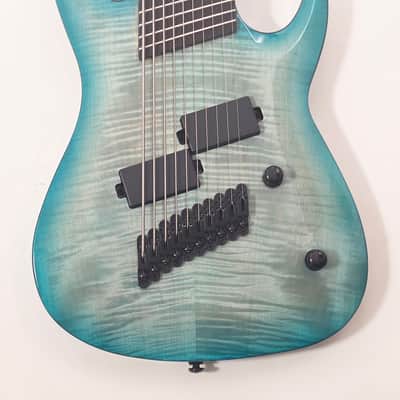 Agile Pendulum Pro 102730 EB CP Oceanburst Fan Fret 10 String Multi Scale Guitar image 2