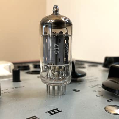 1959 Mullard Blackburn Long Plate 12AX7/ECC83 Tube - f92 imagen 3