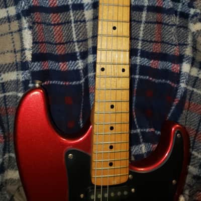 KAY Guitar VINTAGE STRATOCASTER 1960s Sparkly Red Bild 9